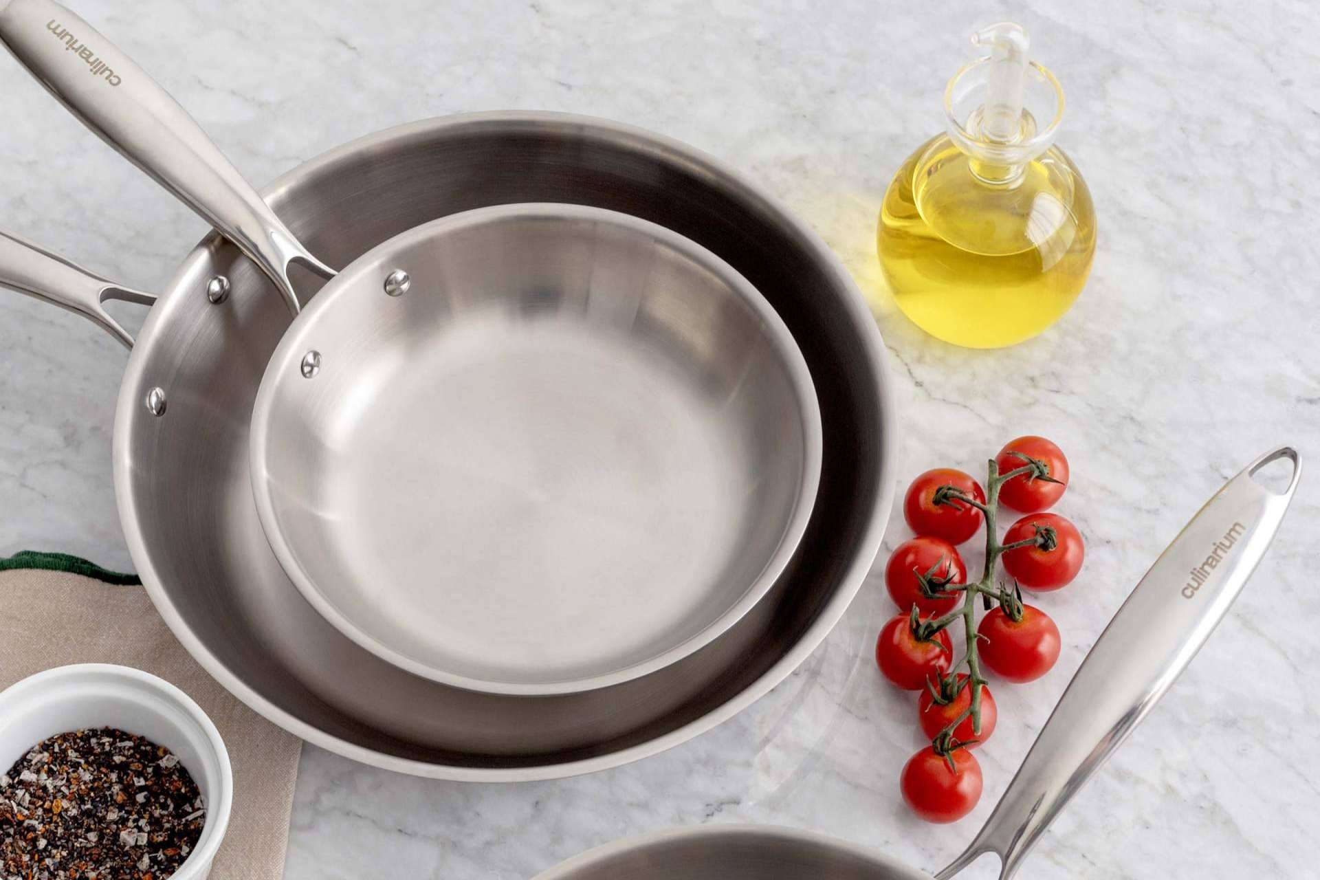 Nuevas sartenes de acero inoxidable en Culinarium